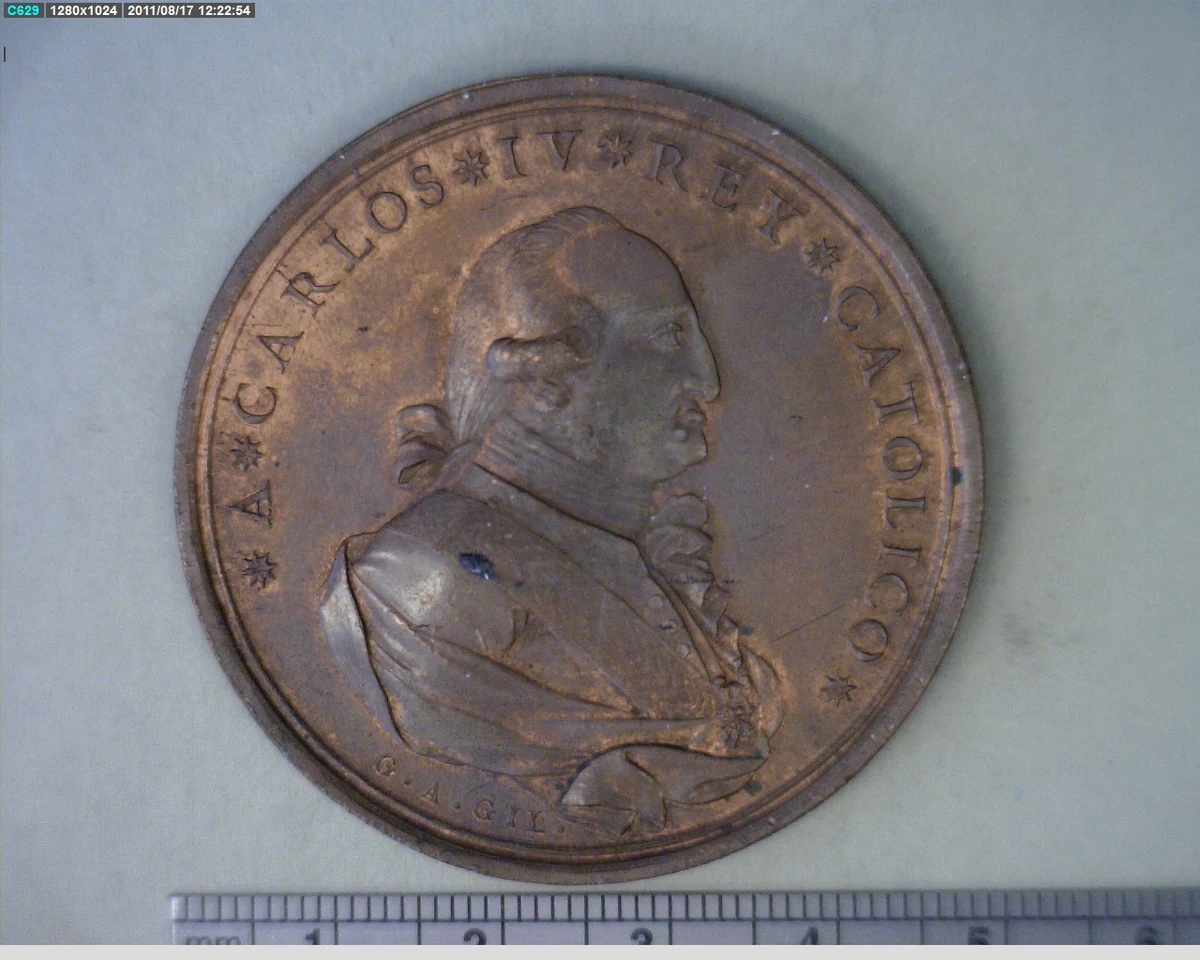 Medalla Puebla (1791) (anverso)