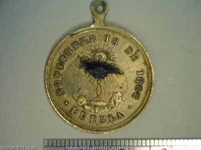 Medalla Puebla. Asilo de Caridad (1888)