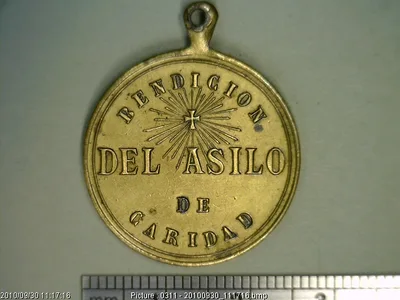 Medalla Puebla. Asilo de Caridad (1888)
