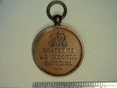 Medalla Puebla. Círculo Católico (1895)