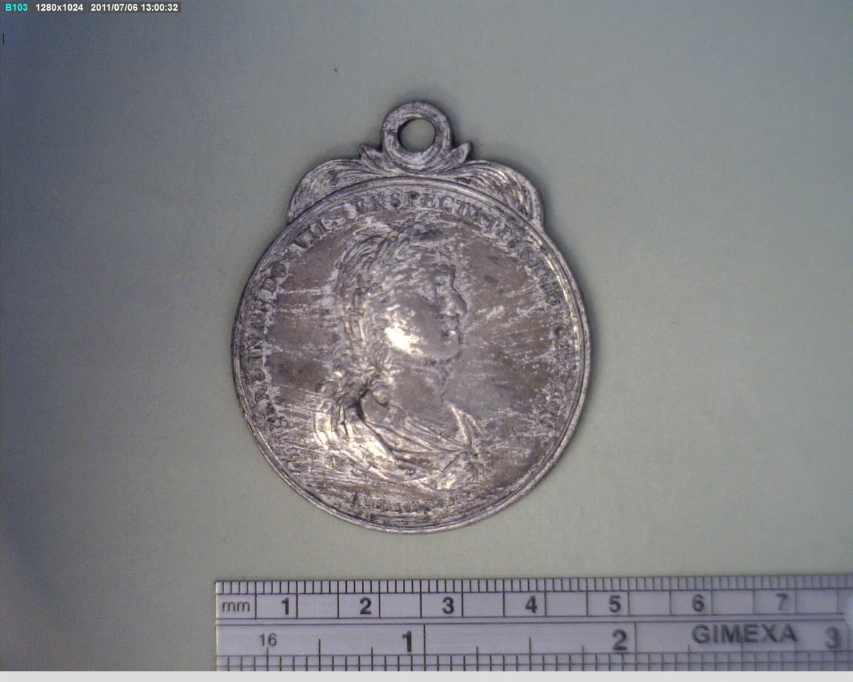 Medalla Puebla. El Colegio Carolino (1809) (anverso)