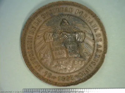Medalla Puebla. Sociedad Poblana de Artesanos (1895)