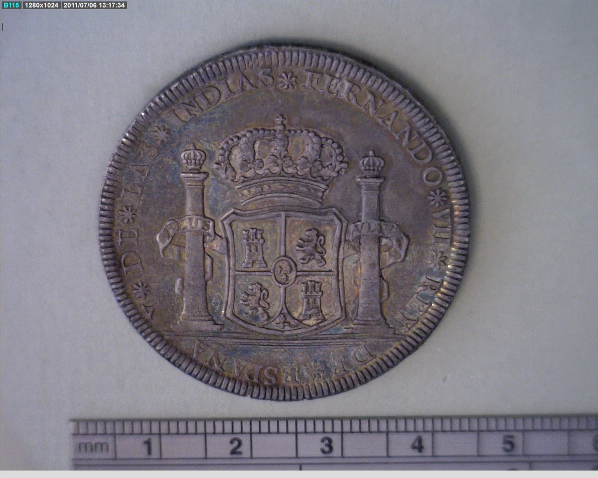 Medalla Querétaro. 8 reales (1808) (anverso)
