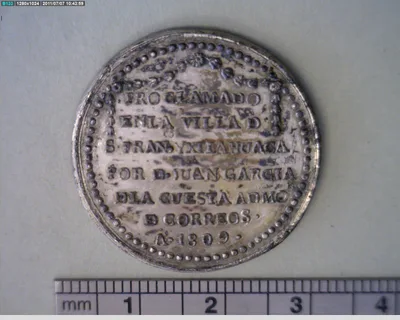 Medalla San Francisco Ixtlahuaca (1809)