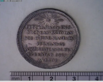 Medalla San Nicolás Actopan (1808)