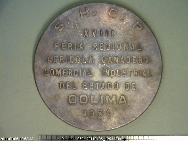 Medalla Secretaría de Hacienda y Crédito Público (1954) (anverso)