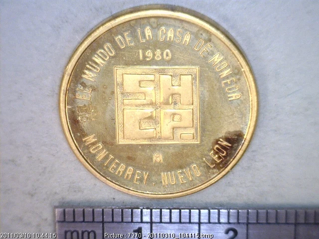 Medalla SHCP / Casa de Moneda. Xipe Totec (1980) (anverso)