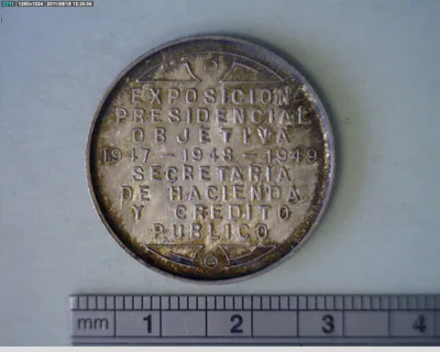 Medalla SHCP. Exposición Presidencial Objetiva (1949)