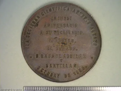 Medalla Sociedad Antonio Alzate (1909)