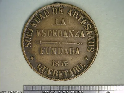 Medalla Sociedad de Artesanos la Esperanza (1875)
