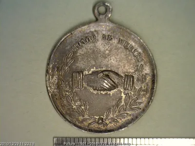 Medalla Sociedad Divina Providencia y Unión del Ramo de Pulques