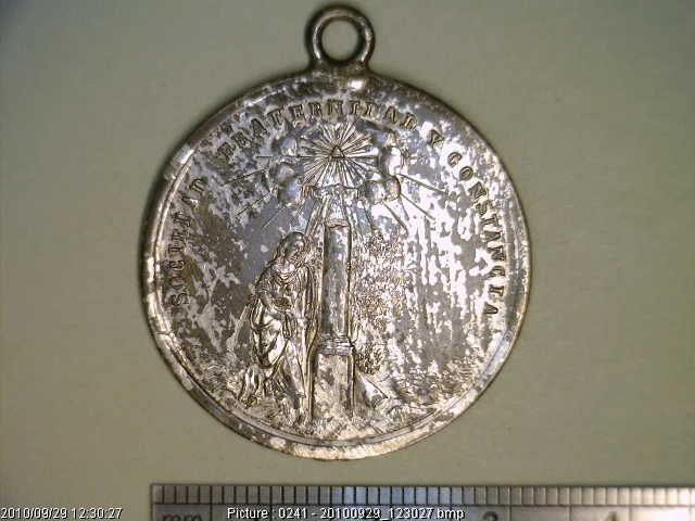 Medalla Sociedad Fraternidad y Constancia (1872) (anverso)
