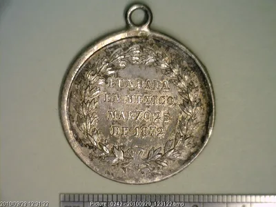 Medalla Sociedad Fraternidad y Constancia (1872)