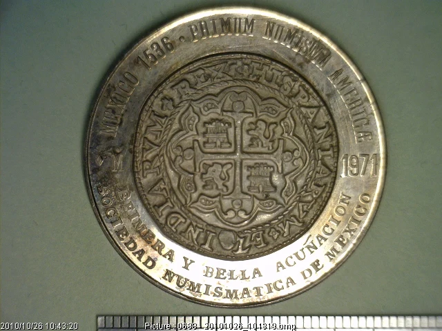 Medalla Sociedad Numismática de México (1971) (anverso)
