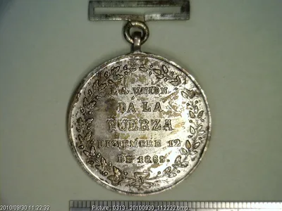 Medalla Sociedad Poblana de Artesanos (1889)