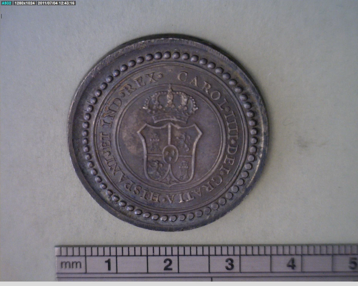 Medalla Sombrerete (1791) (anverso)