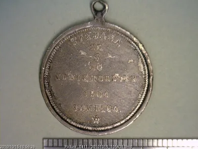 Medalla Tampico. Sociedad Hermanos del Trabajo (1901)