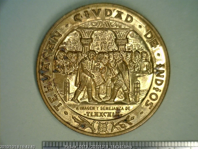 Medalla Tehuacán, Puebla (1960) (anverso)