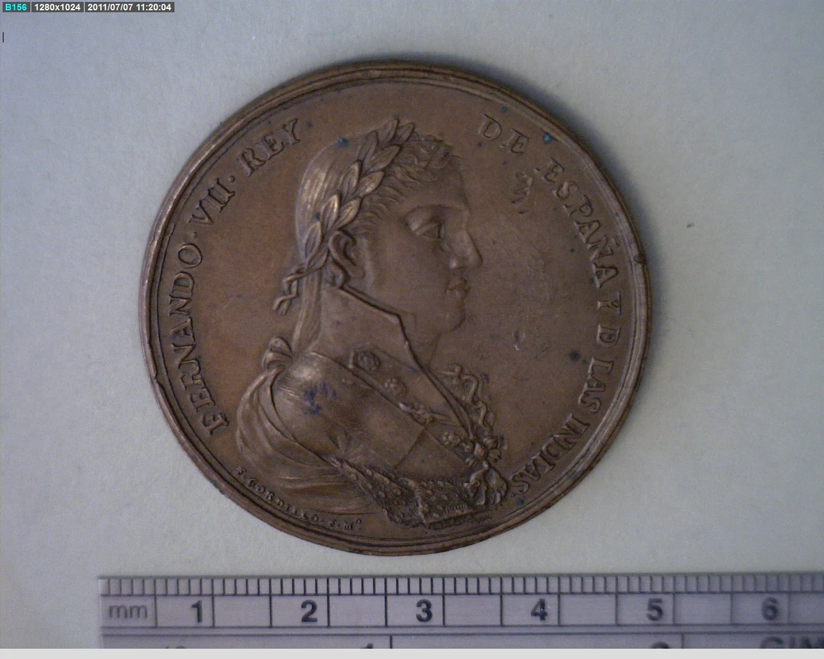 Medalla Valladolid (1808) (anverso)