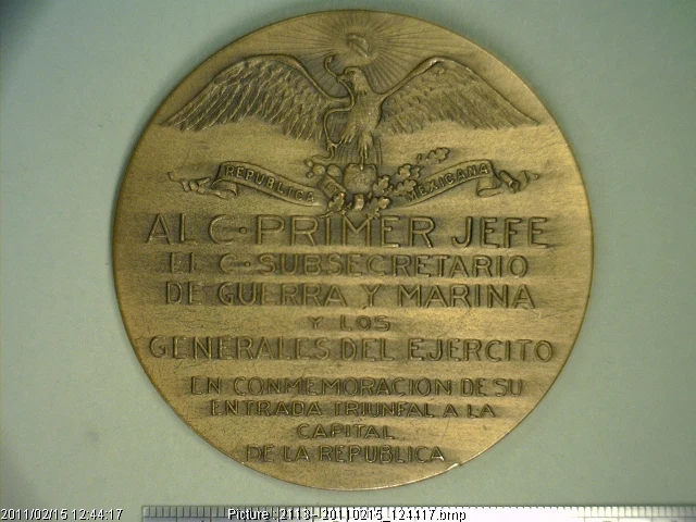 Medalla Venustiano Carranza (1916) (anverso)