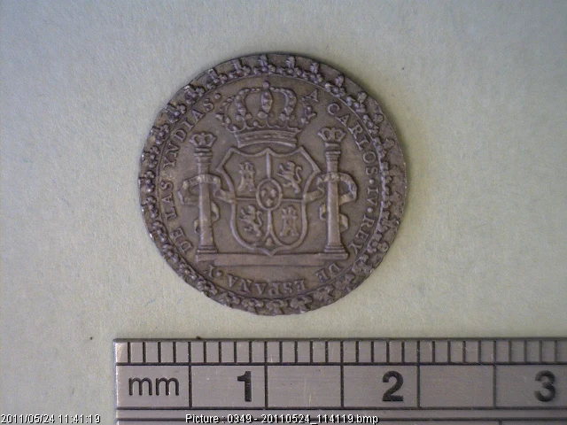 Medalla Villa de Orizaba. Carlos IV (1790) (anverso)
