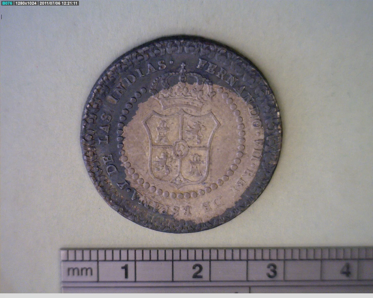 Medalla Villa de Xalapa (1808) (anverso)