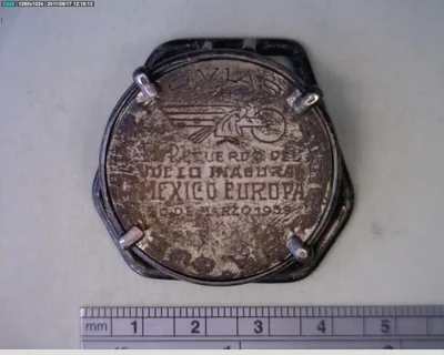 Medalla Vuelo inaugural México - Europa (1959)