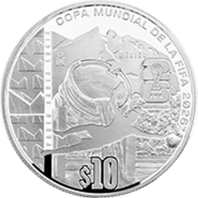 10 Pesos · 1 Onza Plata Mundial 2026 Monterrey