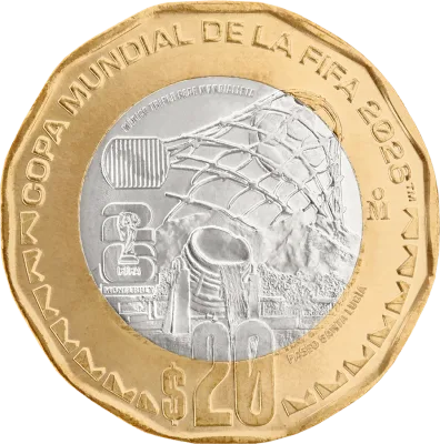 La moneda Monterrey del Mundial 2026: la primera vez como sede mundialista