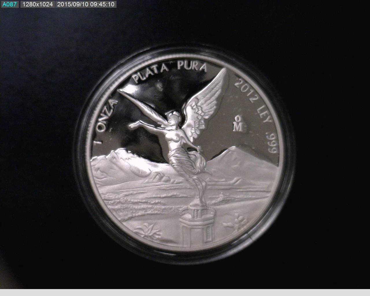 Onza Libertad Plata 2012 Proof · Reverso