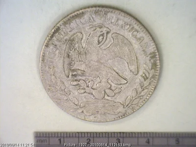 8 Plata 1879 . Inventario Banxico 10321 (anverso)