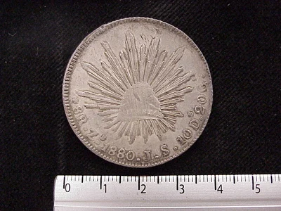 8 Reales Resplandor Zacatecas 1880