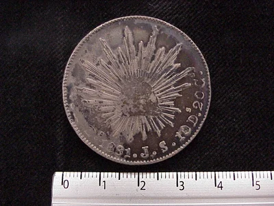 8 Reales Resplandor Zacatecas 1881