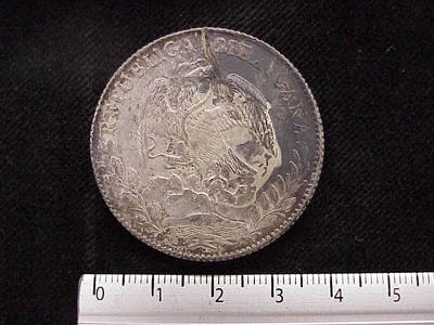 8 Plata 1884 . Inventario Banxico 10338 (anverso)