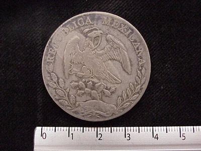 8 Plata 1888 . Inventario Banxico 10356 (anverso)