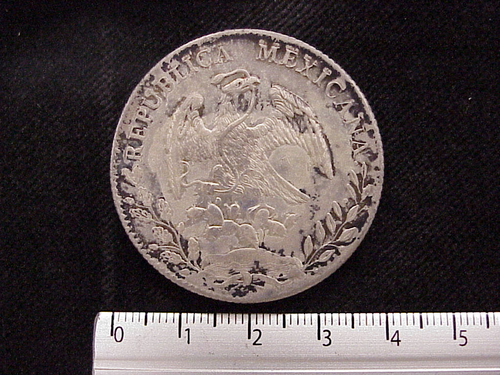 8 Plata 1891 . Inventario Banxico 10367 (anverso)