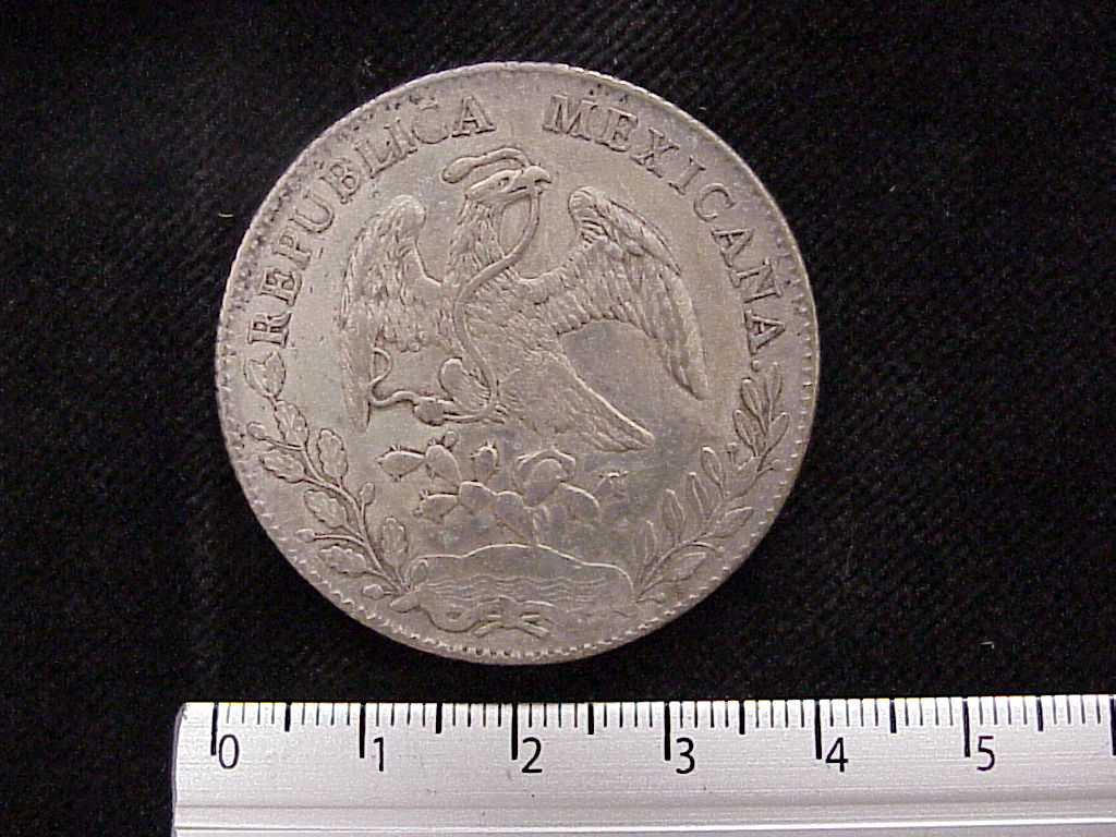 8 Plata 1894 . Inventario Banxico 10378 (anverso)