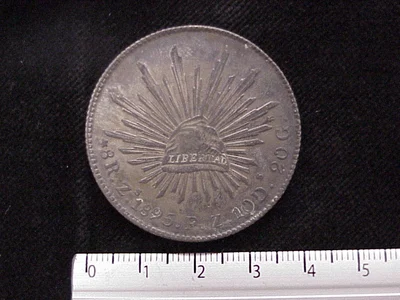 8 Reales Resplandor Zacatecas 1895