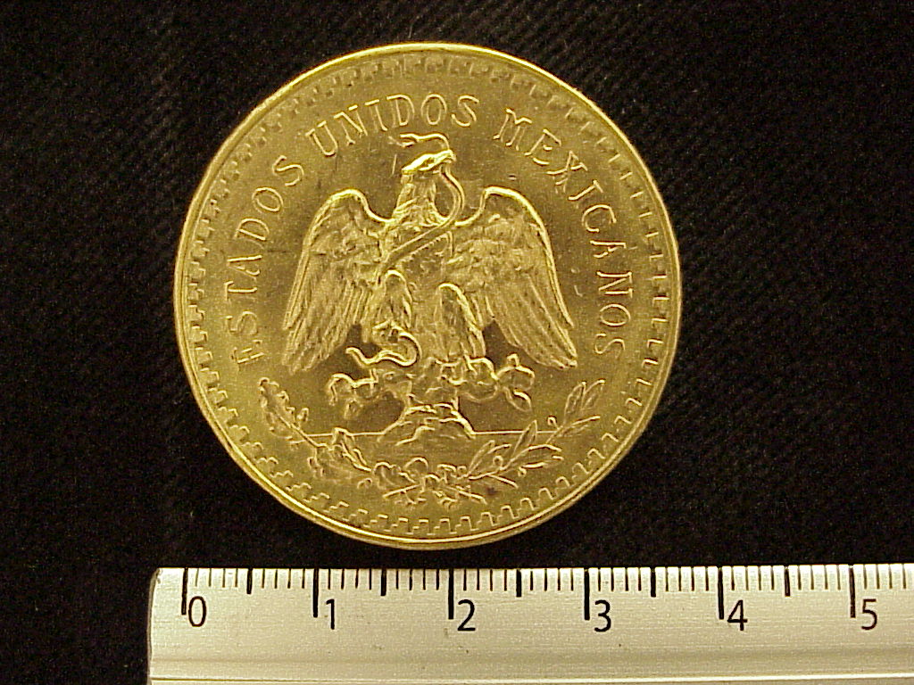 50 Pesos Centenario Oro 1947 (anverso)