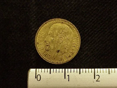 2½ Pesos Hidalgo Oro 1947 (reverso)