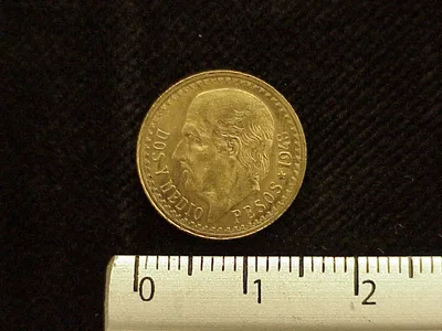2½ Pesos Hidalgo Oro 1948 (reverso)