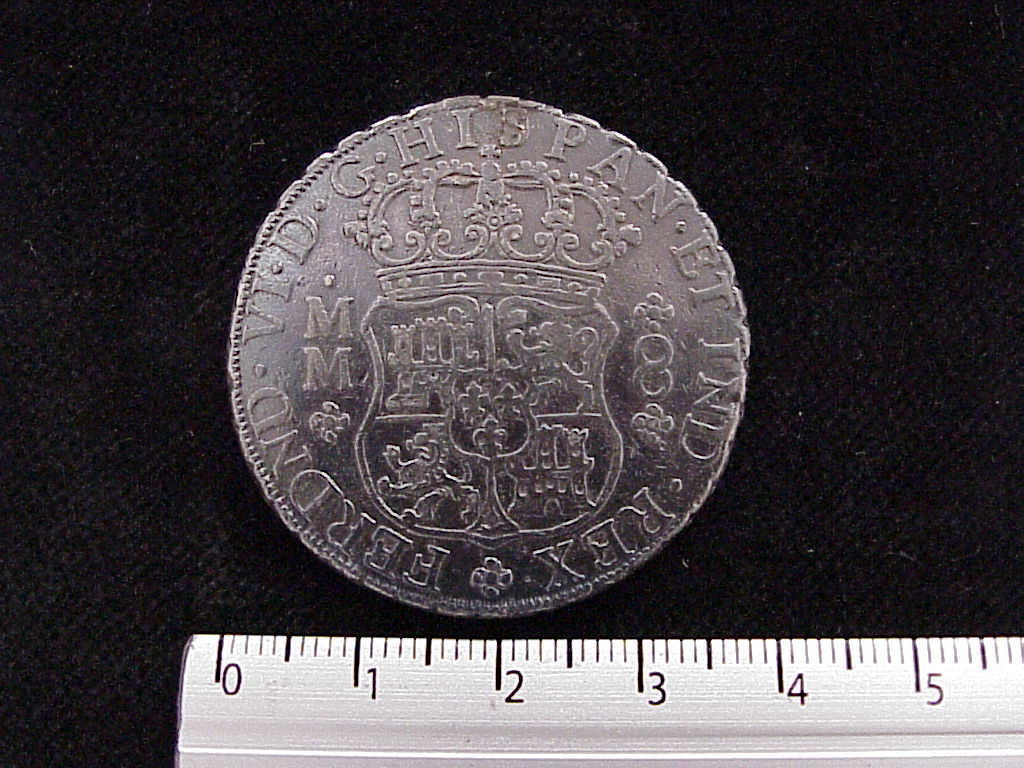 8 Reales Columnario Fernando VI Corona Imperial 1754-1760 Mo-MM (anverso 1760 inv 1142)