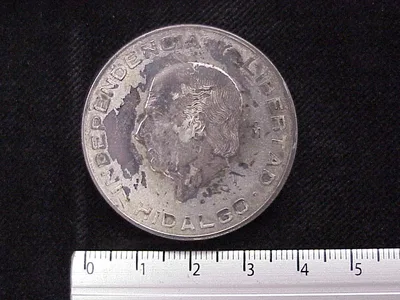 10 Pesos Plata 1955 (reverso)