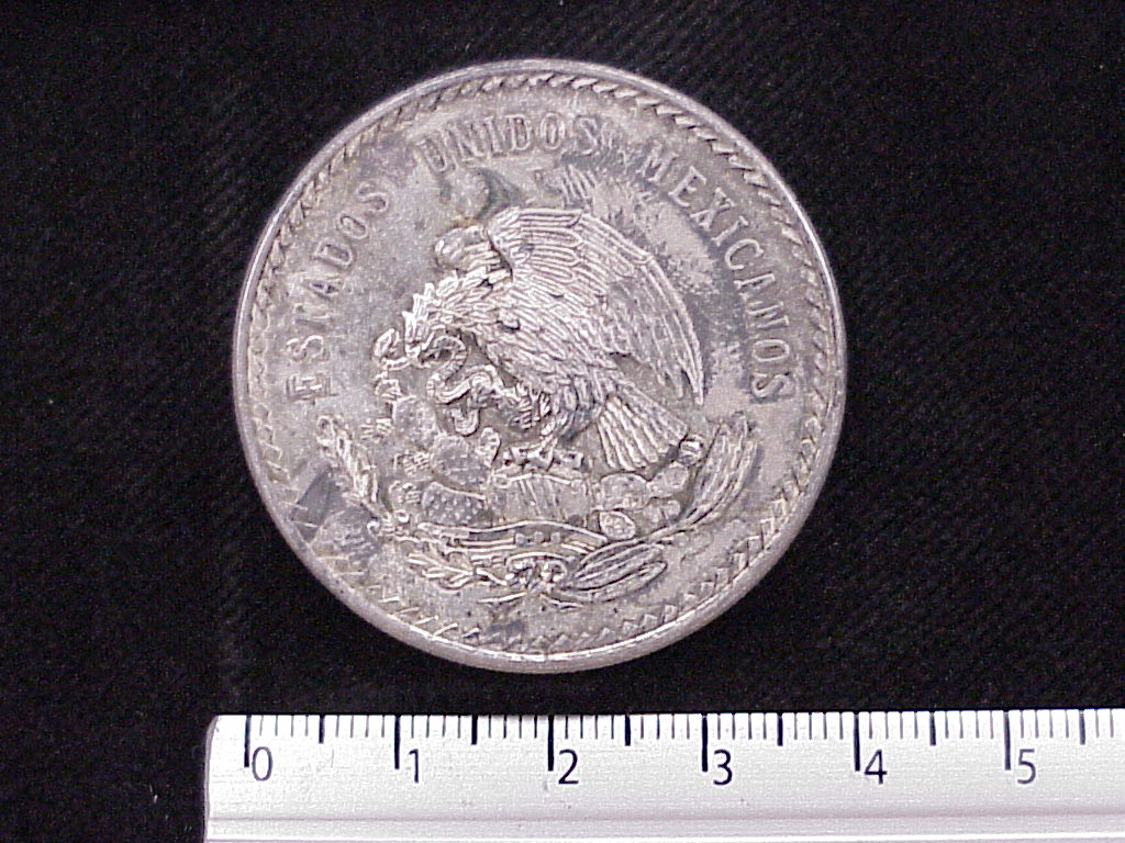 5 Pesos Plata 1948 (anverso)
