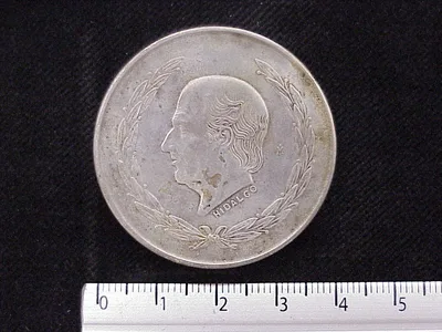 5 Pesos Plata 1952 (reverso)