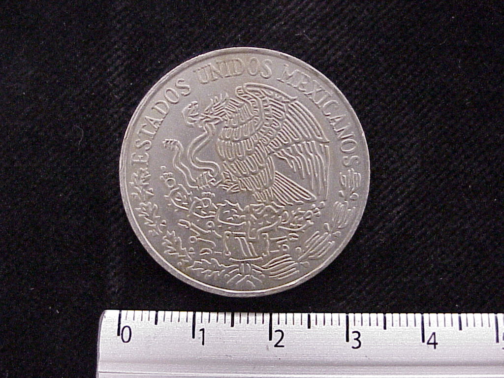 5 Pesos Cuproníquel 1971 (anverso)