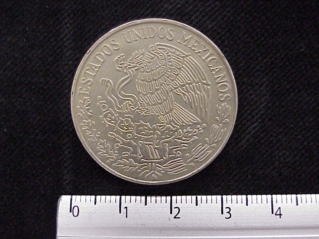 5 Pesos Cuproníquel 1972 (anverso)