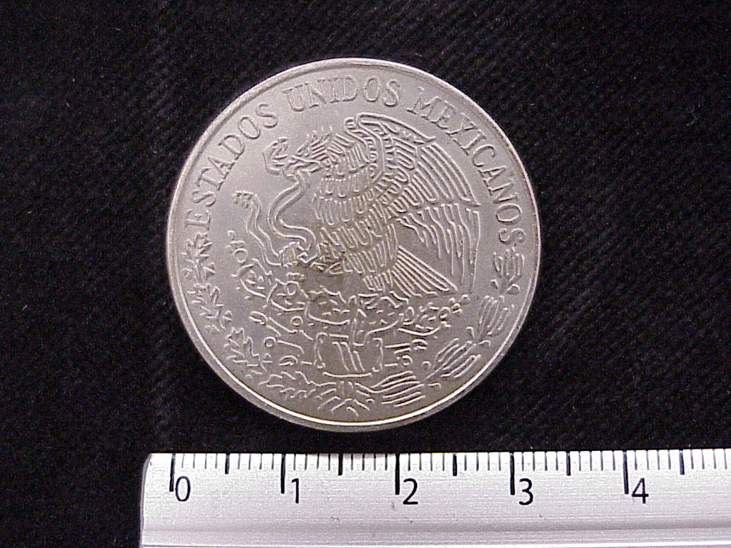 5 Pesos Cuproníquel 1974 (anverso)