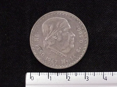 1 Peso Plata 1947 (reverso)