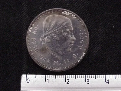 1 Peso Plata 1948 (reverso)